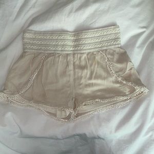 White summer shorts